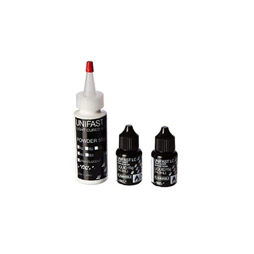 GC 338002 Unifast LC Light Cure Temporary Crown & Bridge Material 1:2 Package A2 GC 338002 Unifast LC Light Cure Temporary Crown & Bridge Material 1:2 Package A2